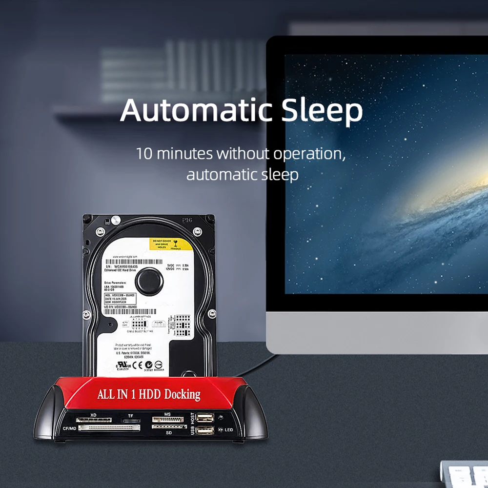 HDD SSD Docking Station USB to 2.5 3.5 Inch SATAI/II/III IDE Dual Slots External Hard Disk Enclosure case hd externo HDD SSD Docking Station USB to 2.5 3.5 Inch SATAI/II/III IDE Dual Slots External Hard Disk Enclosure case hd externo