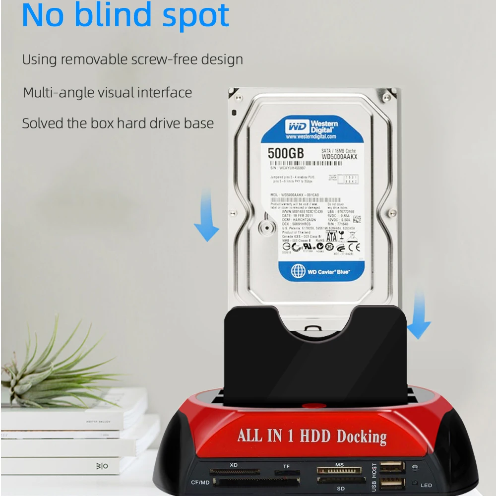 HDD SSD Docking Station USB to 2.5 3.5 Inch SATAI/II/III IDE Dual Slots External Hard Disk Enclosure case hd externo HDD SSD Docking Station USB to 2.5 3.5 Inch SATAI/II/III IDE Dual Slots External Hard Disk Enclosure case hd externo