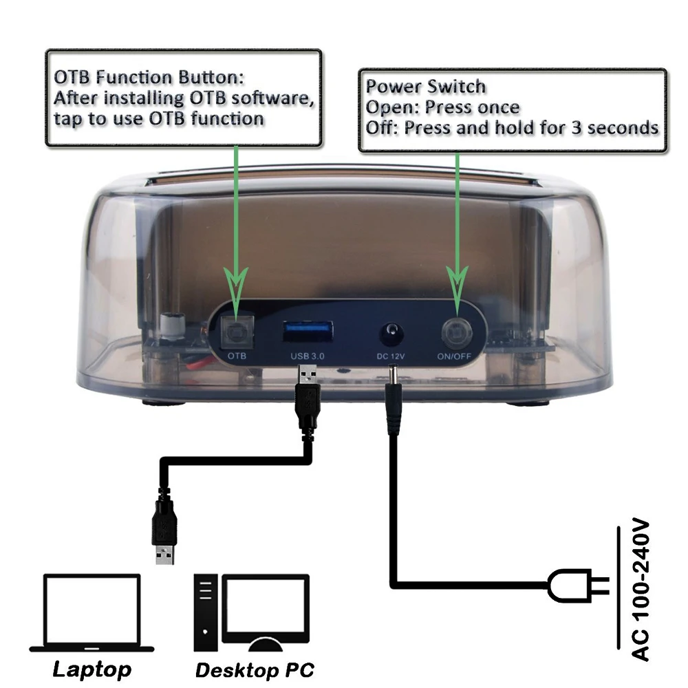 HDD SSD Docking Station USB to 2.5 3.5 Inch SATAI/II/III IDE Dual Slots External Hard Disk Enclosure case hd externo HDD SSD Docking Station USB to 2.5 3.5 Inch SATAI/II/III IDE Dual Slots External Hard Disk Enclosure case hd externo
