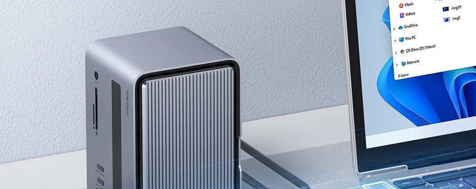 Hagibis USB C Docking Station with Dual HDMI-compatible M.2 SSD Enclosure Ethernet 100W PD USB Hub SD/TF for Laptop Macbook Pro Hagibis USB C Docking Station with Dual HDMI-compatible M.2 SSD Enclosure Ethernet 100W PD USB Hub SD/TF for Laptop Macbook Pro