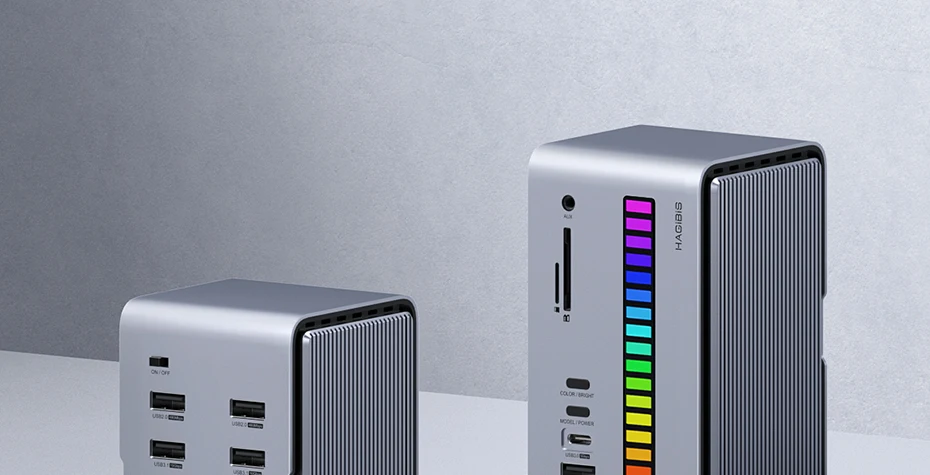Hagibis USB C Docking Station with Dual HDMI-compatible M.2 SSD Enclosure Ethernet 100W PD USB Hub SD/TF for Laptop Macbook Pro Hagibis USB C Docking Station with Dual HDMI-compatible M.2 SSD Enclosure Ethernet 100W PD USB Hub SD/TF for Laptop Macbook Pro