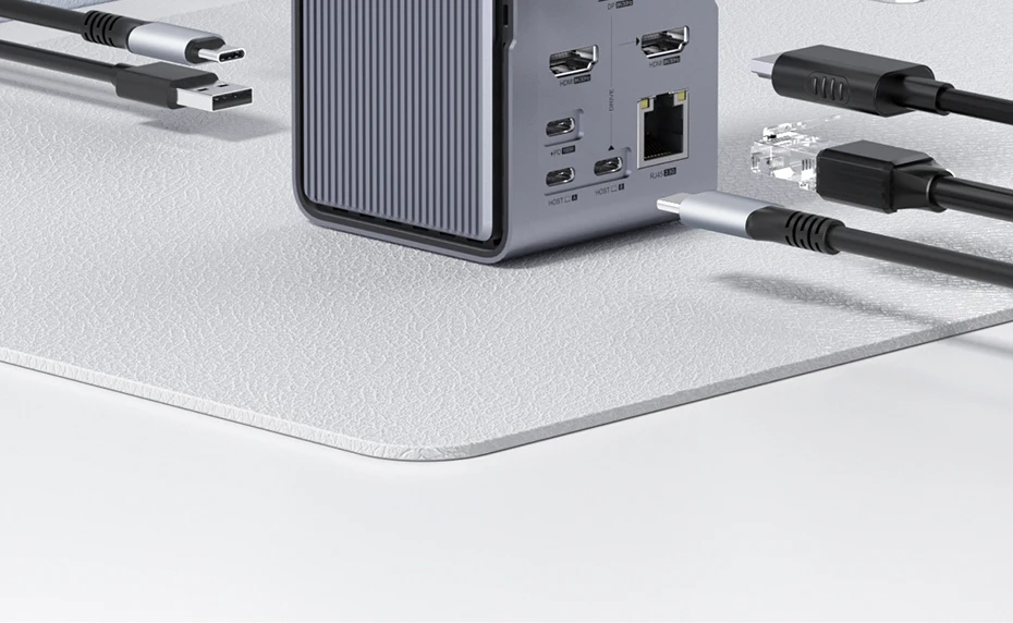 Hagibis USB C Docking Station with Dual HDMI-compatible M.2 SSD Enclosure Ethernet 100W PD USB Hub SD/TF for Laptop Macbook Pro Hagibis USB C Docking Station with Dual HDMI-compatible M.2 SSD Enclosure Ethernet 100W PD USB Hub SD/TF for Laptop Macbook Pro