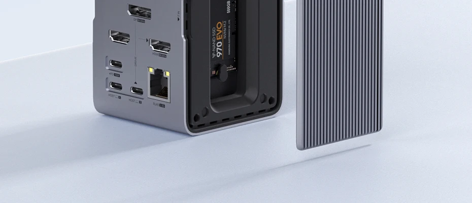 Hagibis USB C Docking Station with Dual HDMI-compatible M.2 SSD Enclosure Ethernet 100W PD USB Hub SD/TF for Laptop Macbook Pro Hagibis USB C Docking Station with Dual HDMI-compatible M.2 SSD Enclosure Ethernet 100W PD USB Hub SD/TF for Laptop Macbook Pro