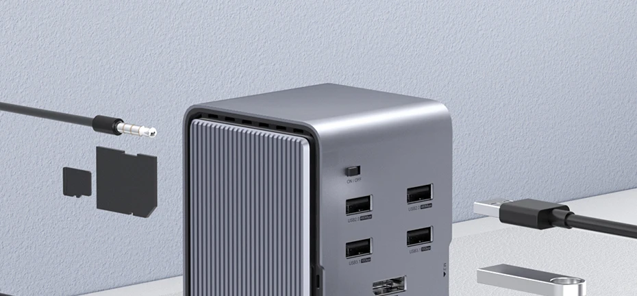 Hagibis USB C Docking Station with Dual HDMI-compatible M.2 SSD Enclosure Ethernet 100W PD USB Hub SD/TF for Laptop Macbook Pro Hagibis USB C Docking Station with Dual HDMI-compatible M.2 SSD Enclosure Ethernet 100W PD USB Hub SD/TF for Laptop Macbook Pro