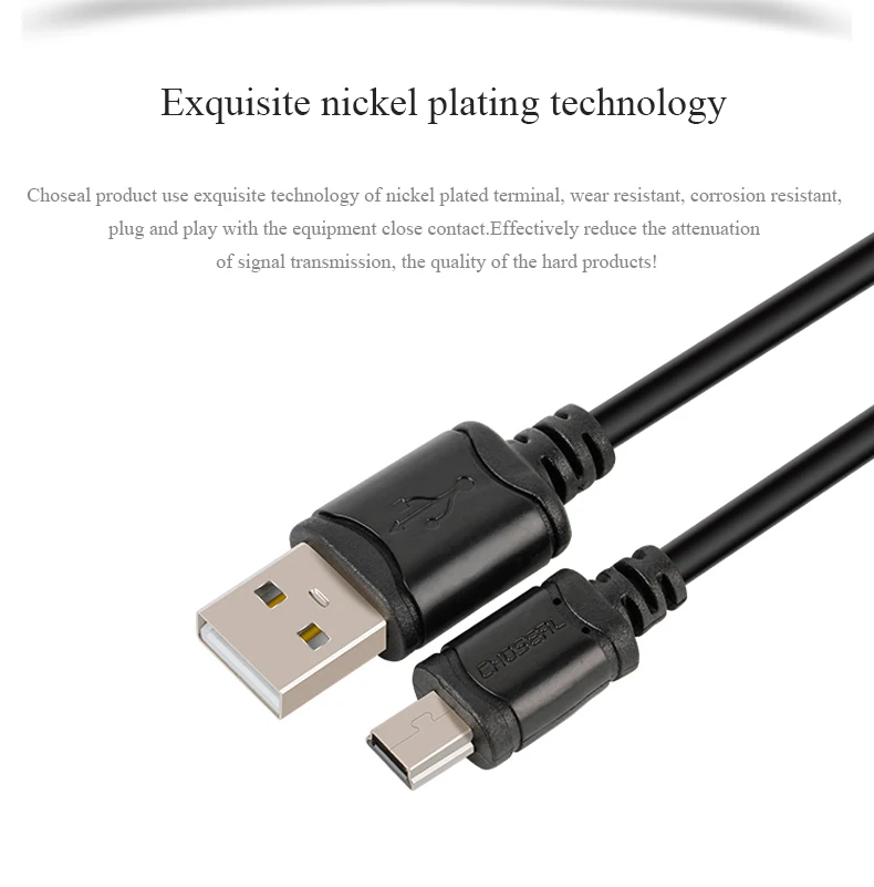 CHOSEAL Mini USB Cable USB 2.0 Type A Male to Mini B Charging Cord For PS3 Controller Digital Camera Dash Cam MP3 Player CHOSEAL Mini USB Cable USB 2.0 Type A Male to Mini B Charging Cord For PS3 Controller Digital Camera Dash Cam MP3 Player