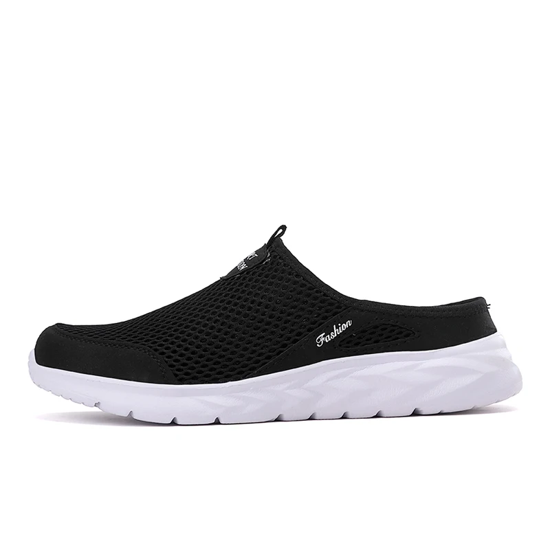 YRZL Mens Half Slippers Summer Breathable Mesh Mens Shoes Outdoor Casual Walking Shoes Large Flat Light Mesh Slippers Sandals YRZL Mens Half Slippers Summer Breathable Mesh Mens Shoes Outdoor Casual Walking Shoes Large Flat Light Mesh Slippers Sandals