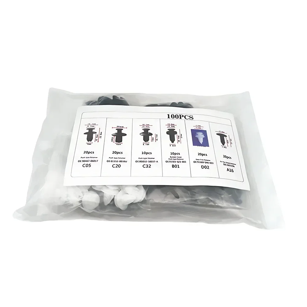50/100pcs Auto Fastener Clip Kit Fender Rivet Clips Car Body Push Retainer Pin Rivet Bumper Door Trim Panel Retainer Car Clips 50/100pcs Auto Fastener Clip Kit Fender Rivet Clips Car Body Push Retainer Pin Rivet Bumper Door Trim Panel Retainer Car Clips