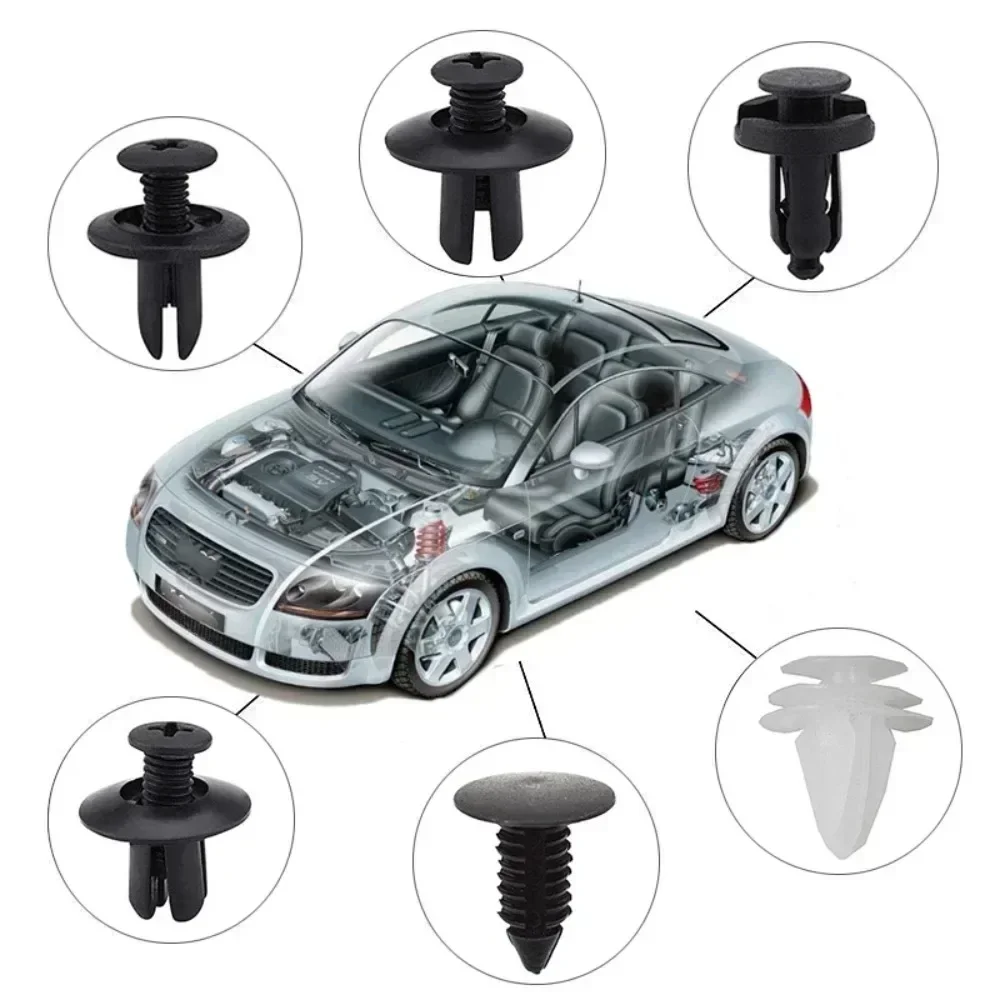 50/100pcs Auto Fastener Clip Kit Fender Rivet Clips Car Body Push Retainer Pin Rivet Bumper Door Trim Panel Retainer Car Clips 50/100pcs Auto Fastener Clip Kit Fender Rivet Clips Car Body Push Retainer Pin Rivet Bumper Door Trim Panel Retainer Car Clips