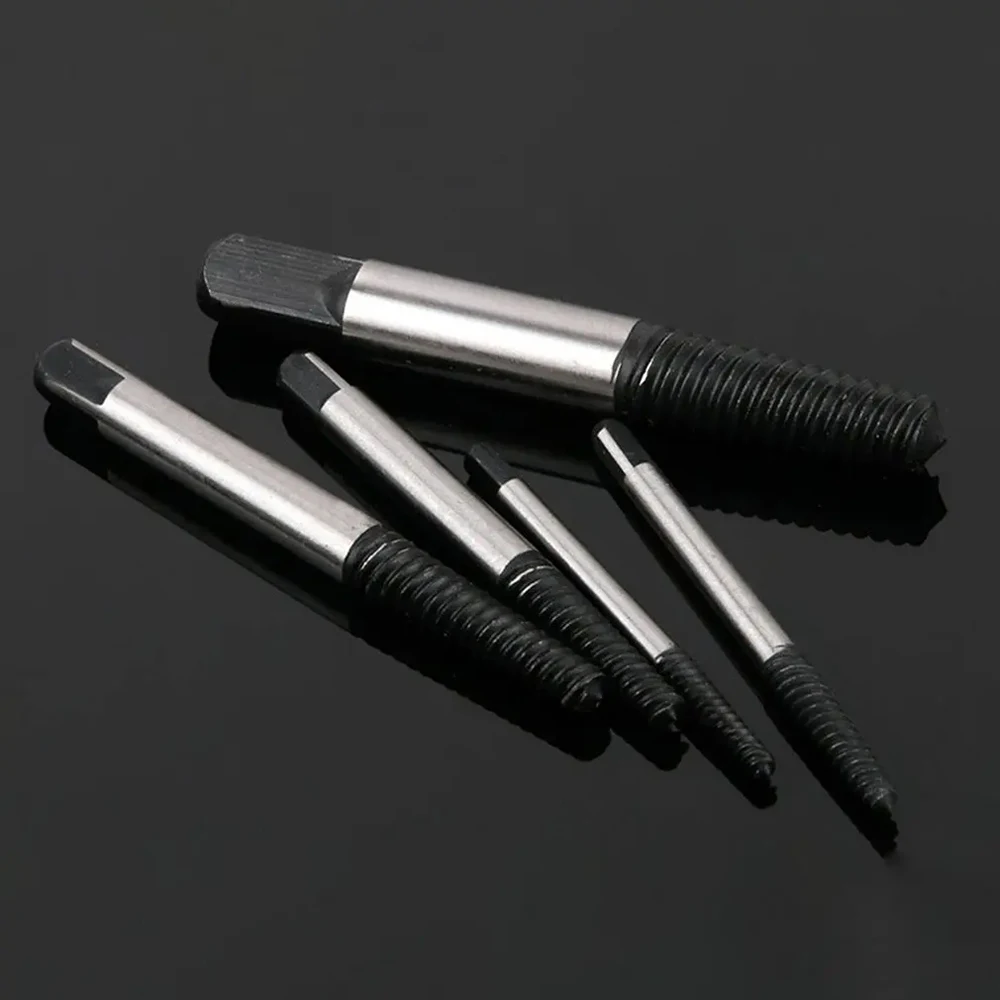 5/6Pcs Damaged Broken Screw Remover Extractor,Drill Bits Steel Durable Easy Out Remover Tool,Works on Wood and Machine Screws 5/6Pcs Damaged Broken Screw Remover Extractor,Drill Bits Steel Durable Easy Out Remover Tool,Works on Wood and Machine Screws