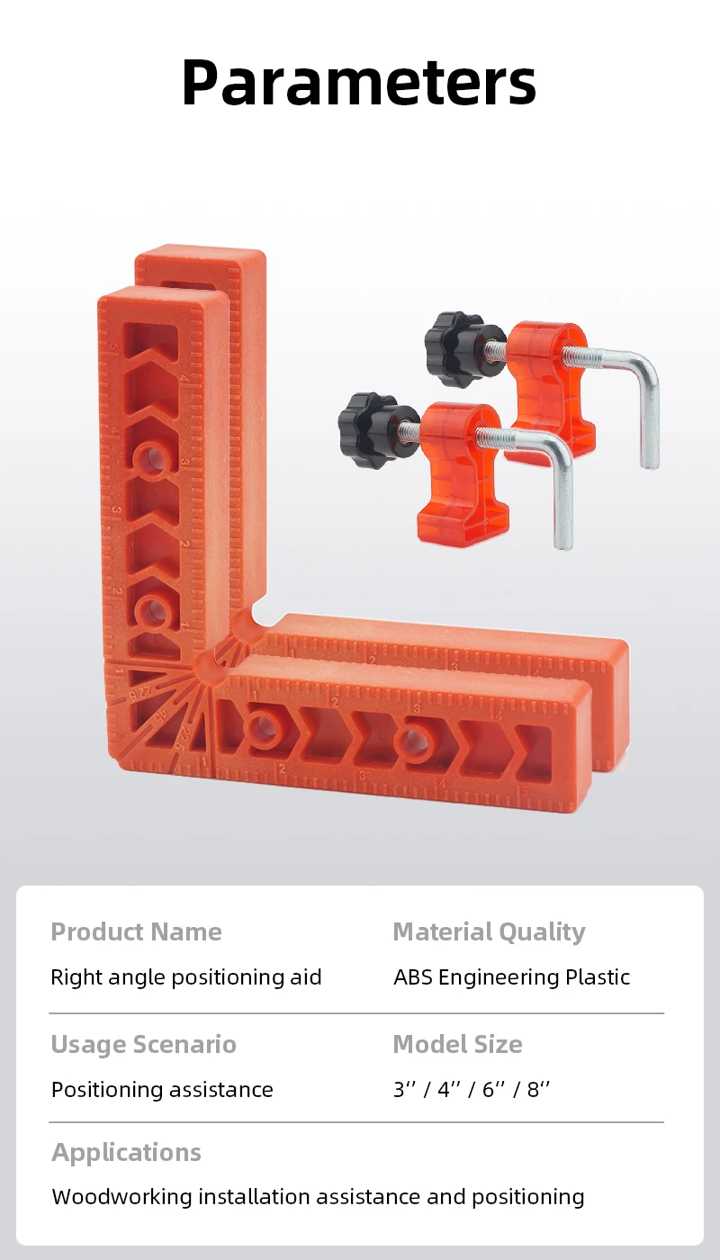 90 Degree Auxiliary Positioner Squares Right Angle Ruler Clamps Reusable Plastic L Fixed Corner Gripper Woodworking Holder Tools 90 Degree Auxiliary Positioner Squares Right Angle Ruler Clamps Reusable Plastic L Fixed Corner Gripper Woodworking Holder Tools