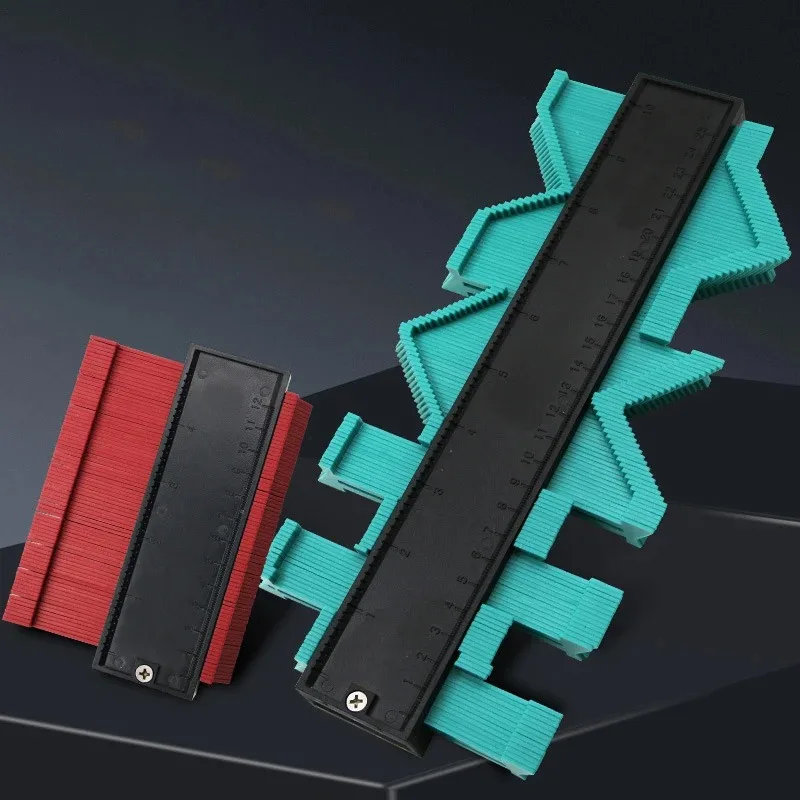 Profile Duplicator Contour Gauge for Woodworking Tiling Plastic Measuring Ruler Line Copier Ceramic Tile Cutting Template Tool Profile Duplicator Contour Gauge for Woodworking Tiling Plastic Measuring Ruler Line Copier Ceramic Tile Cutting Template Tool