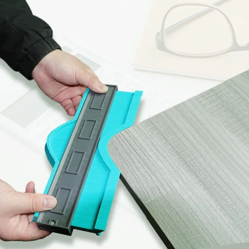 Profile Duplicator Contour Gauge for Woodworking Tiling Plastic Measuring Ruler Line Copier Ceramic Tile Cutting Template Tool Profile Duplicator Contour Gauge for Woodworking Tiling Plastic Measuring Ruler Line Copier Ceramic Tile Cutting Template Tool