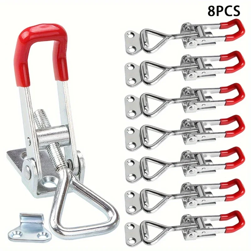 Toggle Clamp Adjustable Stainless Steel Door Bolt Type Fixture Quick Clamp For Doors Household Appliances Hand Tools GH-4001