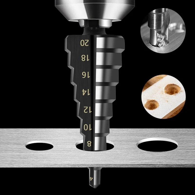 5pcs Step Drill Bit Set Hss Cobalt Multiple Hole 50 Sizes Cobalt Titanium Conical Carbide Drill Perforator Hole Cutter Tool 5pcs Step Drill Bit Set Hss Cobalt Multiple Hole 50 Sizes Cobalt Titanium Conical Carbide Drill Perforator Hole Cutter Tool