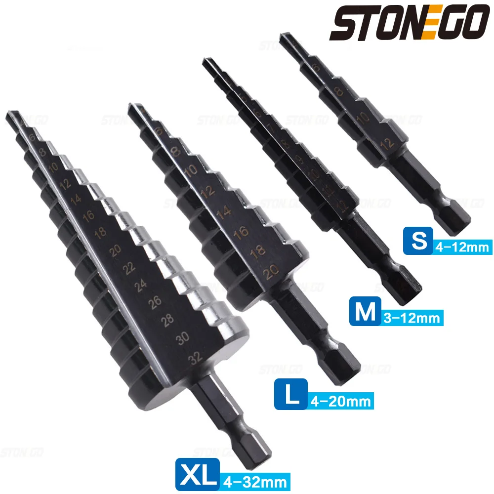 5pcs Step Drill Bit Set Hss Cobalt Multiple Hole 50 Sizes Cobalt Titanium Conical Carbide Drill Perforator Hole Cutter Tool 5pcs Step Drill Bit Set Hss Cobalt Multiple Hole 50 Sizes Cobalt Titanium Conical Carbide Drill Perforator Hole Cutter Tool