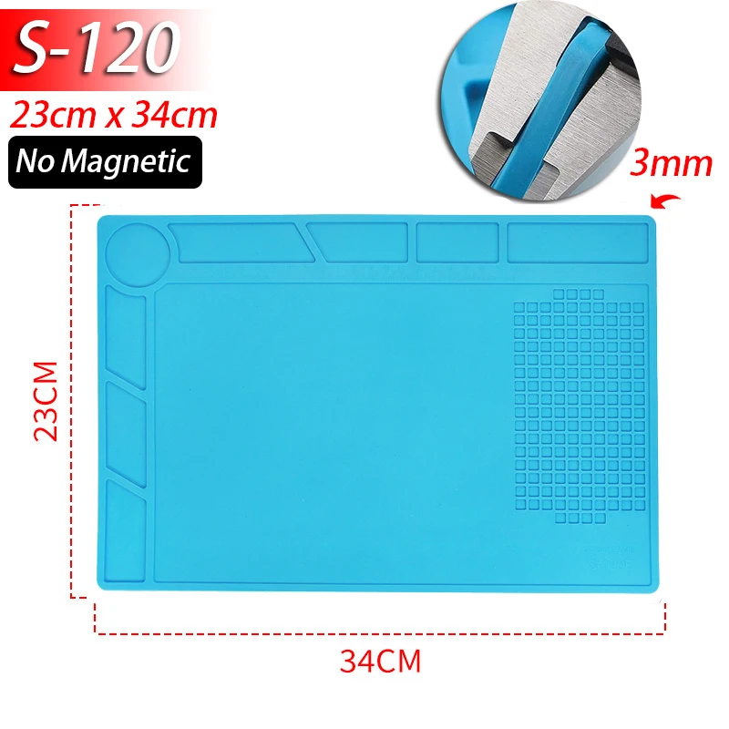 ESD Heat Resistant 932℉ Soldering Mat Job Tools Computer Phone Repair Kit Working Repair Pad Heatresistant Maintenance Platform