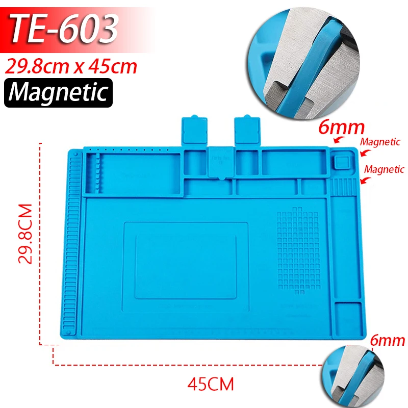 ESD Heat Resistant 932℉ Soldering Mat Job Tools Computer Phone Repair Kit Working Repair Pad Heatresistant Maintenance Platform