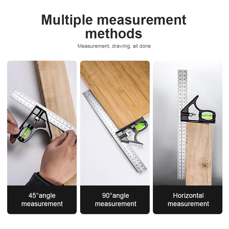 300mm Multi Functional Combination Adjustable Right Angle Ruler and Protractor Movable Measuring Tool Measuring Instrument 300mm Multi Functional Combination Adjustable Right Angle Ruler and Protractor Movable Measuring Tool Measuring Instrument