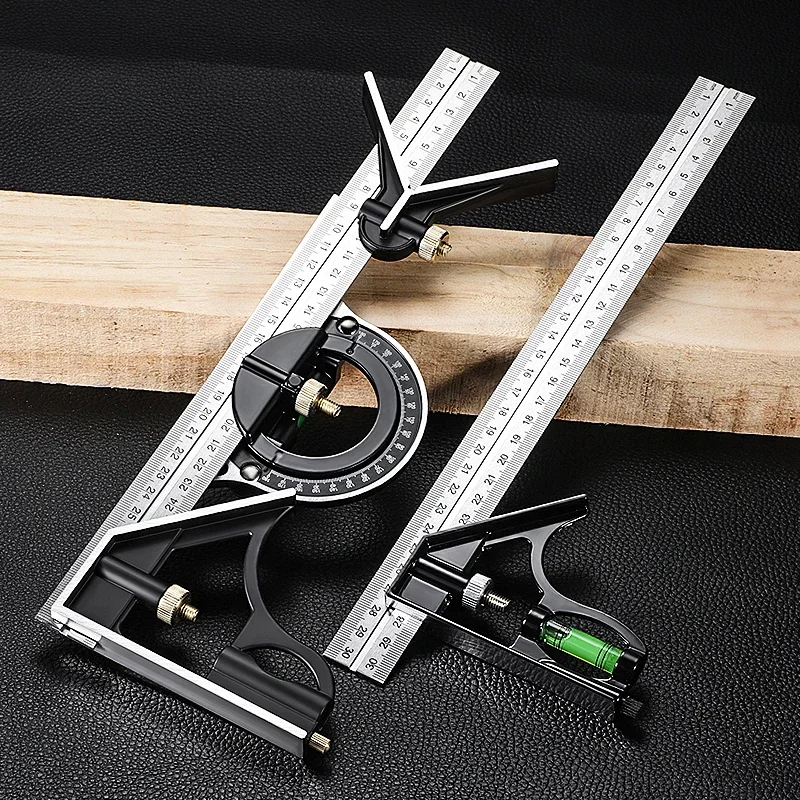 300mm Multi Functional Combination Adjustable Right Angle Ruler and Protractor Movable Measuring Tool Measuring Instrument 300mm Multi Functional Combination Adjustable Right Angle Ruler and Protractor Movable Measuring Tool Measuring Instrument