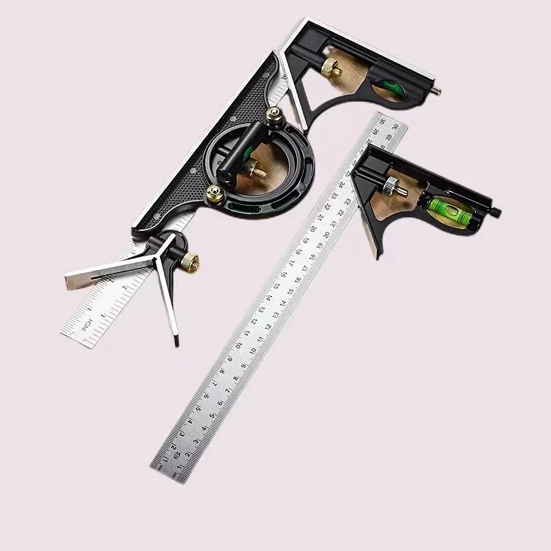 300mm Multi Functional Combination Adjustable Right Angle Ruler and Protractor Movable Measuring Tool Measuring Instrument 300mm Multi Functional Combination Adjustable Right Angle Ruler and Protractor Movable Measuring Tool Measuring Instrument