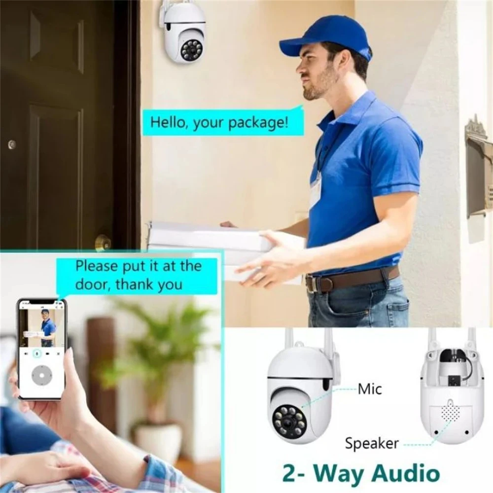 8MP WiFi Camera 2.4G Security Surveillance PTZ IR Night Vision Motion Detection Home Security Camera with 2 Antennas for Child 8MP WiFi Camera 2.4G Security Surveillance PTZ IR Night Vision Motion Detection Home Security Camera with 2 Antennas for Child