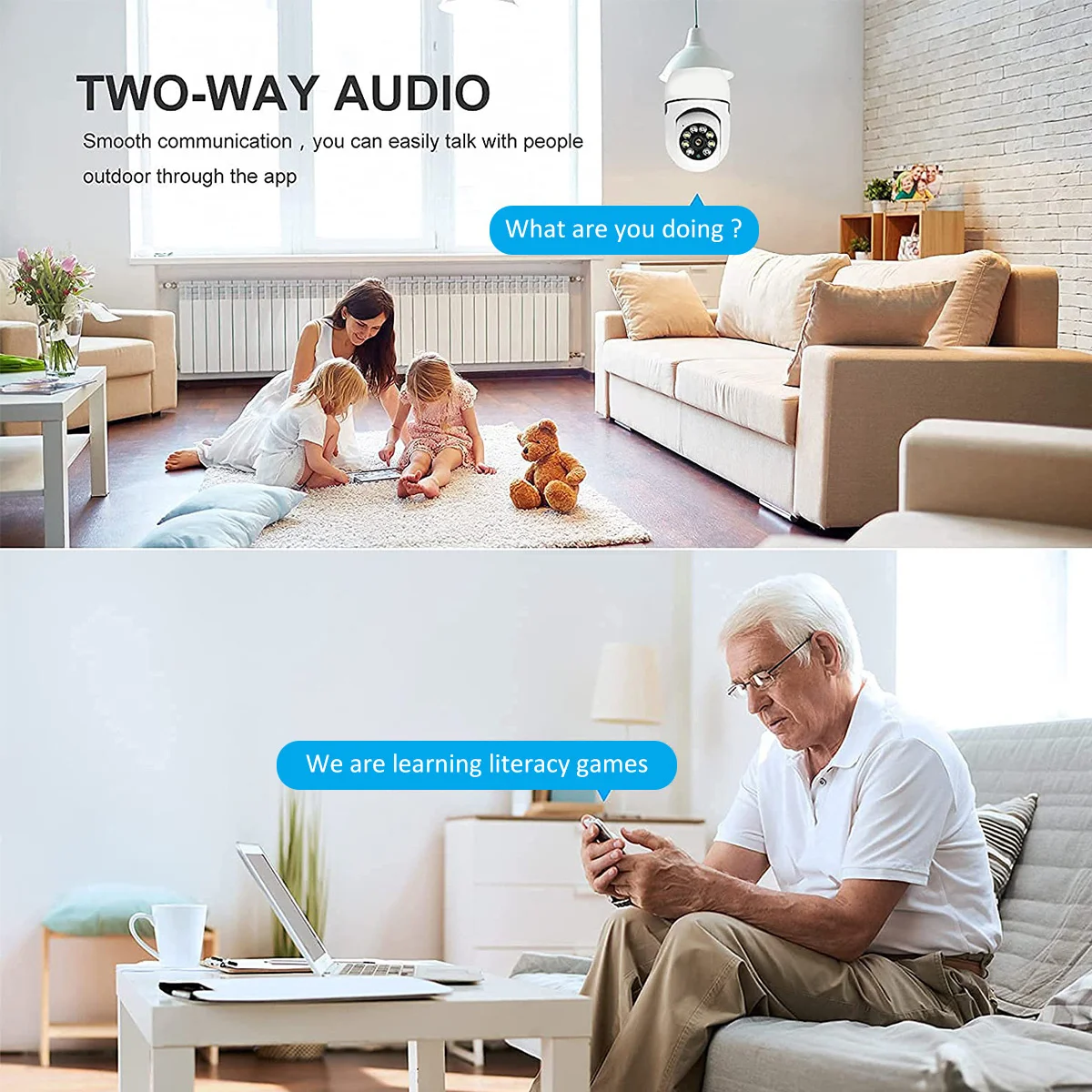 8MP E27 Bulb WiFi Camera Light Bulb Security Camera Video Surveillance Supprt Two Way Audio AI Humanoid Detection Baby Monitor 8MP E27 Bulb WiFi Camera Light Bulb Security Camera Video Surveillance Supprt Two Way Audio AI Humanoid Detection Baby Monitor