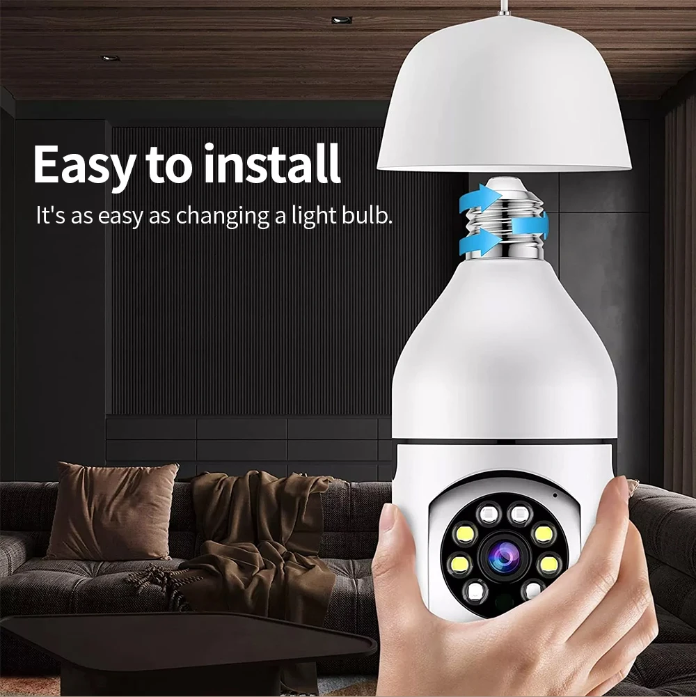 E27 Surveillance Camera Full Color Night Vision Automatic Human Tracking Zoom Indoor Security Monitor Wifi Miini IP Camera E27 Surveillance Camera Full Color Night Vision Automatic Human Tracking Zoom Indoor Security Monitor Wifi Miini IP Camera