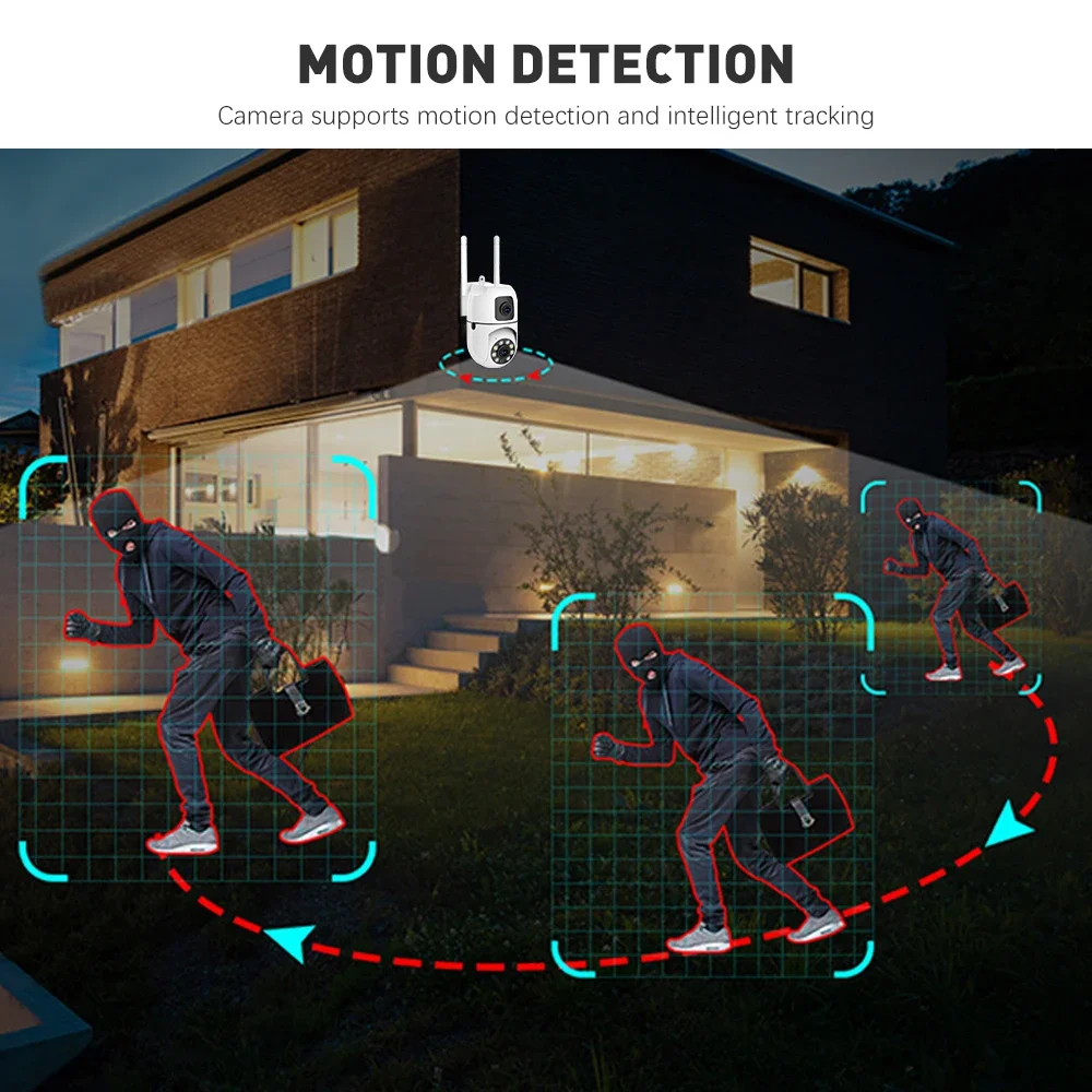 WiFi IP Camera Security Protection Dual Lens Dual Screen Wireless Indoor Monitor Auto Track PTZ CCTV Video Surveillance V380 Pro WiFi IP Camera Security Protection Dual Lens Dual Screen Wireless Indoor Monitor Auto Track PTZ CCTV Video Surveillance V380 Pro