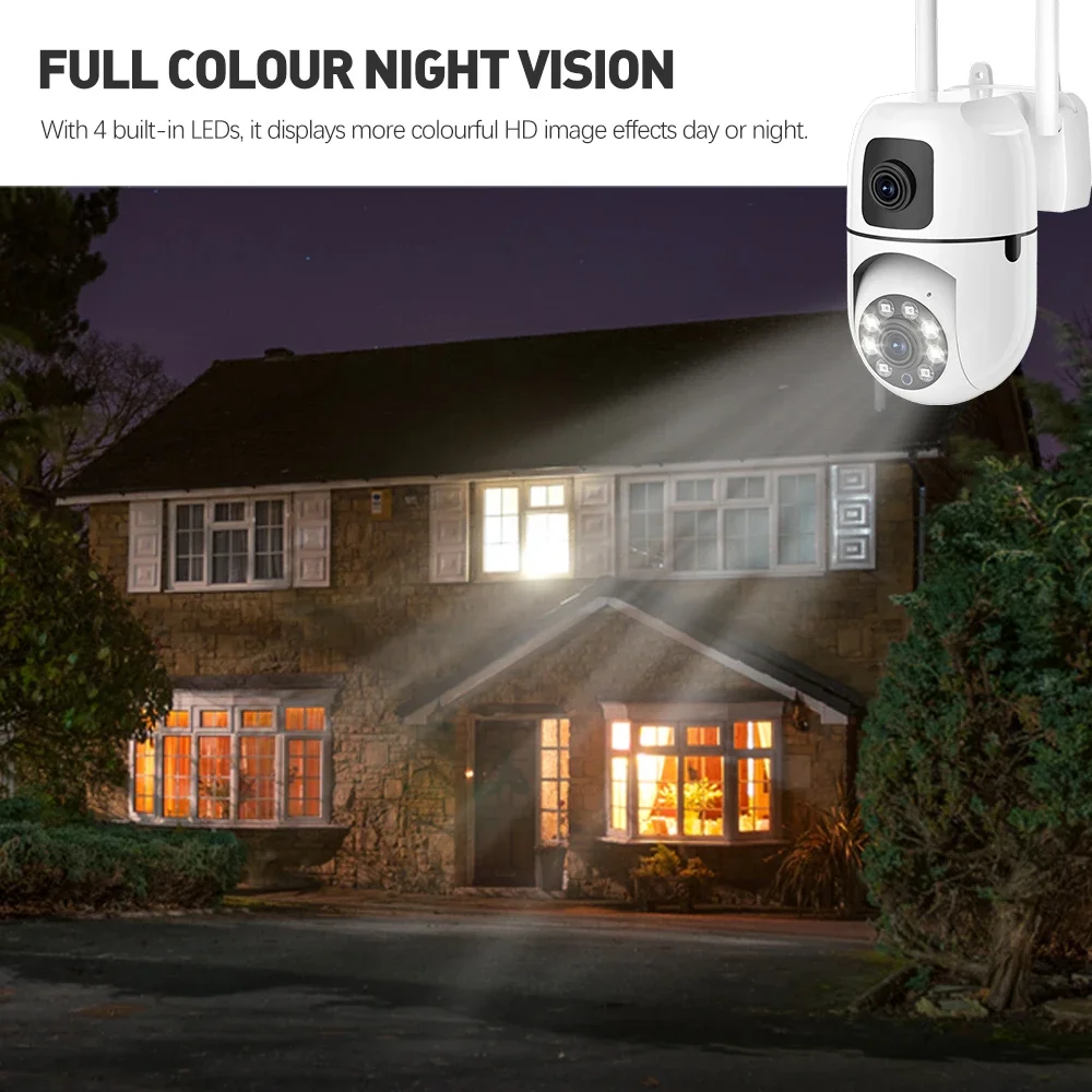 WiFi IP Camera Security Protection Dual Lens Dual Screen Wireless Indoor Monitor Auto Track PTZ CCTV Video Surveillance V380 Pro WiFi IP Camera Security Protection Dual Lens Dual Screen Wireless Indoor Monitor Auto Track PTZ CCTV Video Surveillance V380 Pro