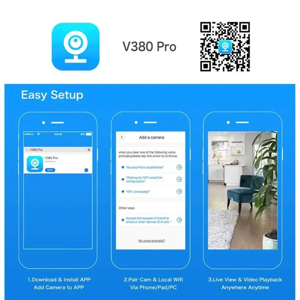 8MP IP WiFi Camera Surveillance Security Baby Monitor AI Human Tracking Cam Full Color Night Vision CCTV Indoor Video Camera 8MP IP WiFi Camera Surveillance Security Baby Monitor AI Human Tracking Cam Full Color Night Vision CCTV Indoor Video Camera
