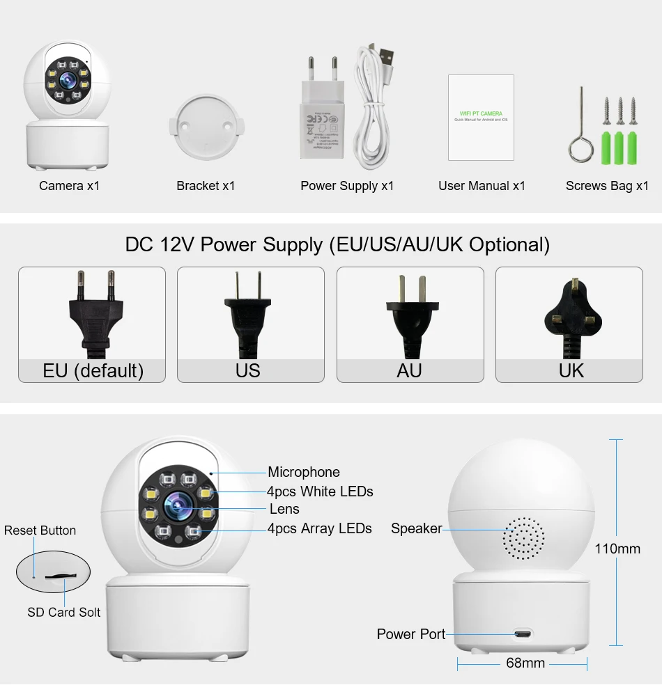 Smar HD 3MP Cloud Wireless IP Camera Intelligent Auto Tracking Of Human Home Security Surveillance CCTV Network Wifi Camera Smar HD 3MP Cloud Wireless IP Camera Intelligent Auto Tracking Of Human Home Security Surveillance CCTV Network Wifi Camera