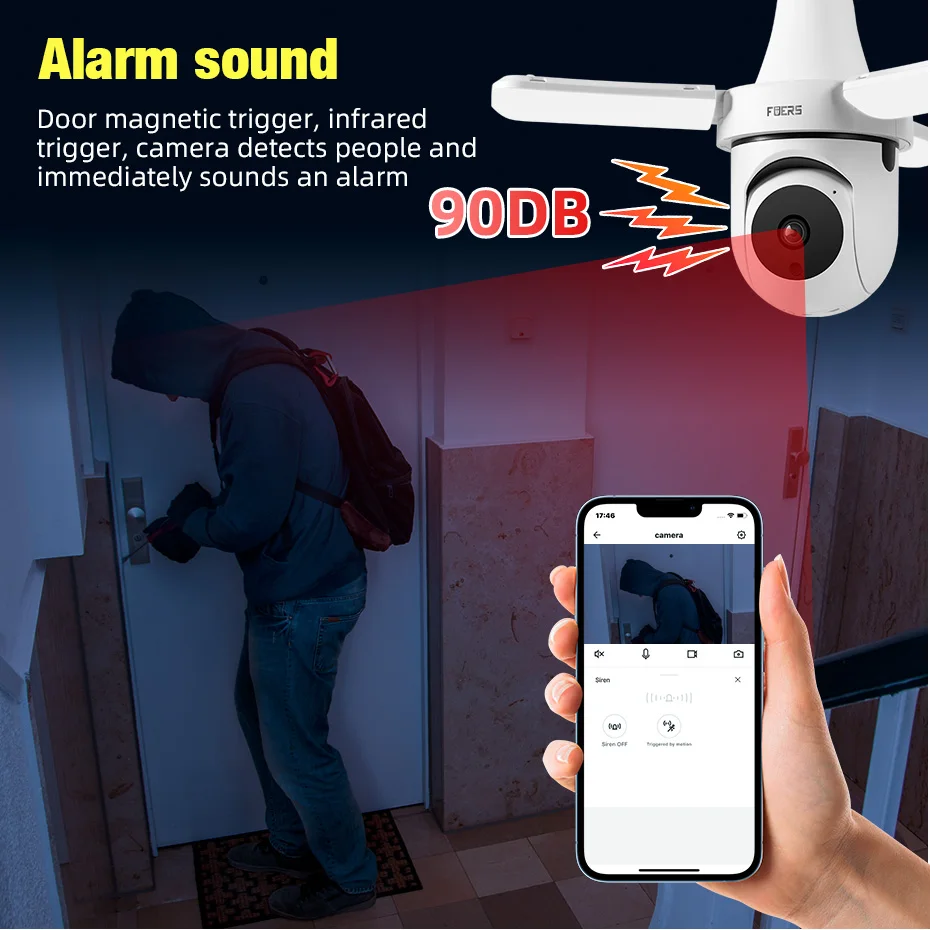 FUERS E27 Bulb Indoor Camera Security Indoor Monitor Wireless 2.4G WiFi Automatic Human Tracking FloodLight Surveillance Camera FUERS E27 Bulb Indoor Camera Security Indoor Monitor Wireless 2.4G WiFi Automatic Human Tracking FloodLight Surveillance Camera