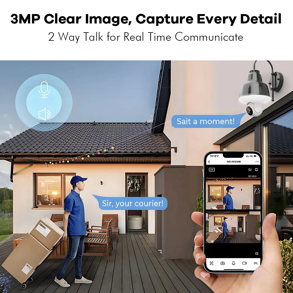 Three Lens Triple Screen 6MP Wireless Wifi E27 Light Bulb Camera V380Pro 360° PTZ Bulb Camera Home Security CCTV Baby Monitor Three Lens Triple Screen 6MP Wireless Wifi E27 Light Bulb Camera V380Pro 360° PTZ Bulb Camera Home Security CCTV Baby Monitor
