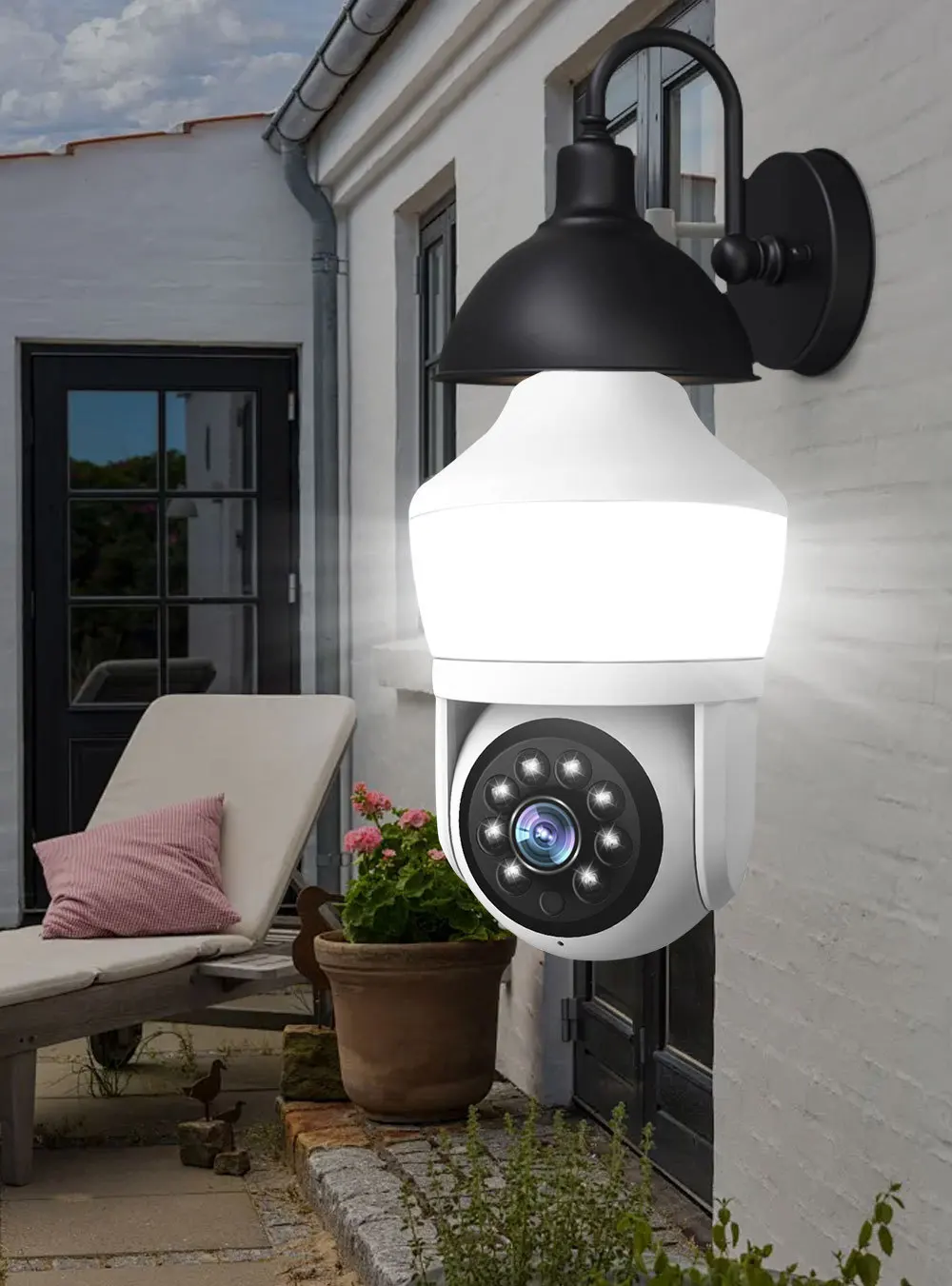 3MP Bulb WiFi Camera LED Bulb Smart IP Camera Smart home Lamp HD Security Cameras Security Protection Surveillance PTZ Camera 3MP Bulb WiFi Camera LED Bulb Smart IP Camera Smart home Lamp HD Security Cameras Security Protection Surveillance PTZ Camera