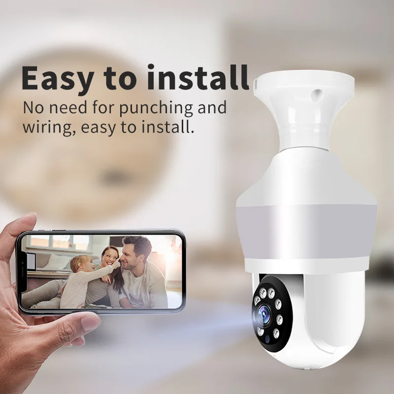3MP Bulb WiFi Camera LED Bulb Smart IP Camera Smart home Lamp HD Security Cameras Security Protection Surveillance PTZ Camera 3MP Bulb WiFi Camera LED Bulb Smart IP Camera Smart home Lamp HD Security Cameras Security Protection Surveillance PTZ Camera