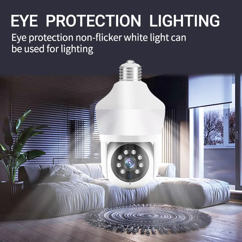 3MP Bulb WiFi Camera LED Bulb Smart IP Camera Smart home Lamp HD Security Cameras Security Protection Surveillance PTZ Camera 3MP Bulb WiFi Camera LED Bulb Smart IP Camera Smart home Lamp HD Security Cameras Security Protection Surveillance PTZ Camera