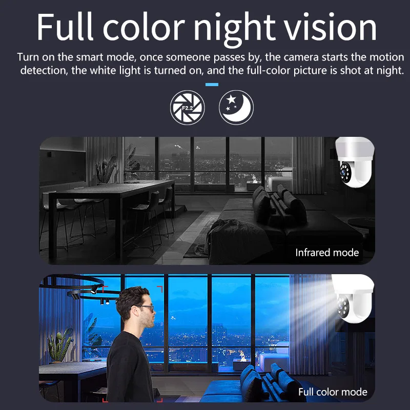 3MP Bulb WiFi Camera LED Bulb Smart IP Camera Smart home Lamp HD Security Cameras Security Protection Surveillance PTZ Camera 3MP Bulb WiFi Camera LED Bulb Smart IP Camera Smart home Lamp HD Security Cameras Security Protection Surveillance PTZ Camera