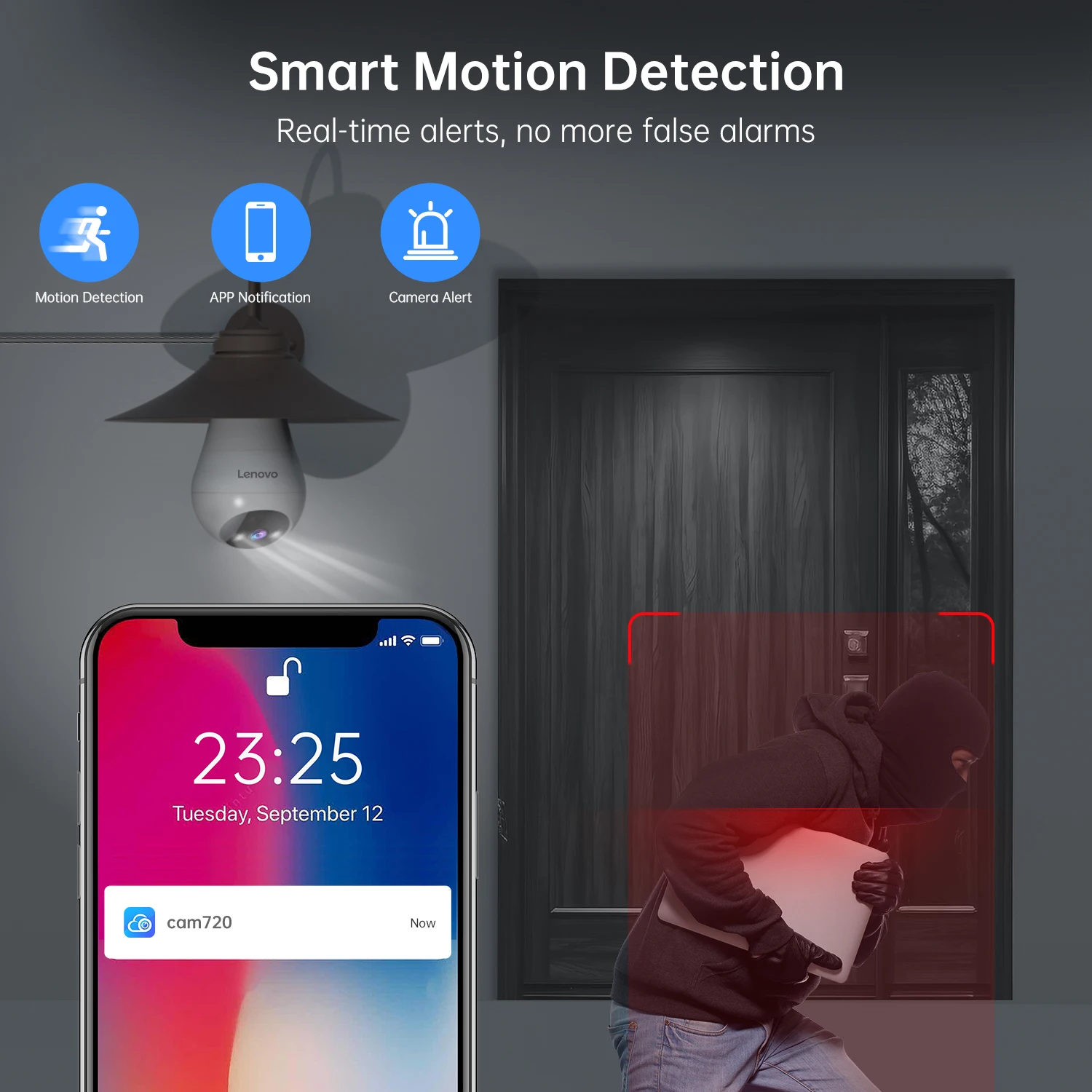Lenovo 3MP E27 Bulb IP WiFi Camera Indoor Video Surveillance Camera Color Night AI Tracking Smart Home Baby Monitor CCTV Camera Lenovo 3MP E27 Bulb IP WiFi Camera Indoor Video Surveillance Camera Color Night AI Tracking Smart Home Baby Monitor CCTV Camera