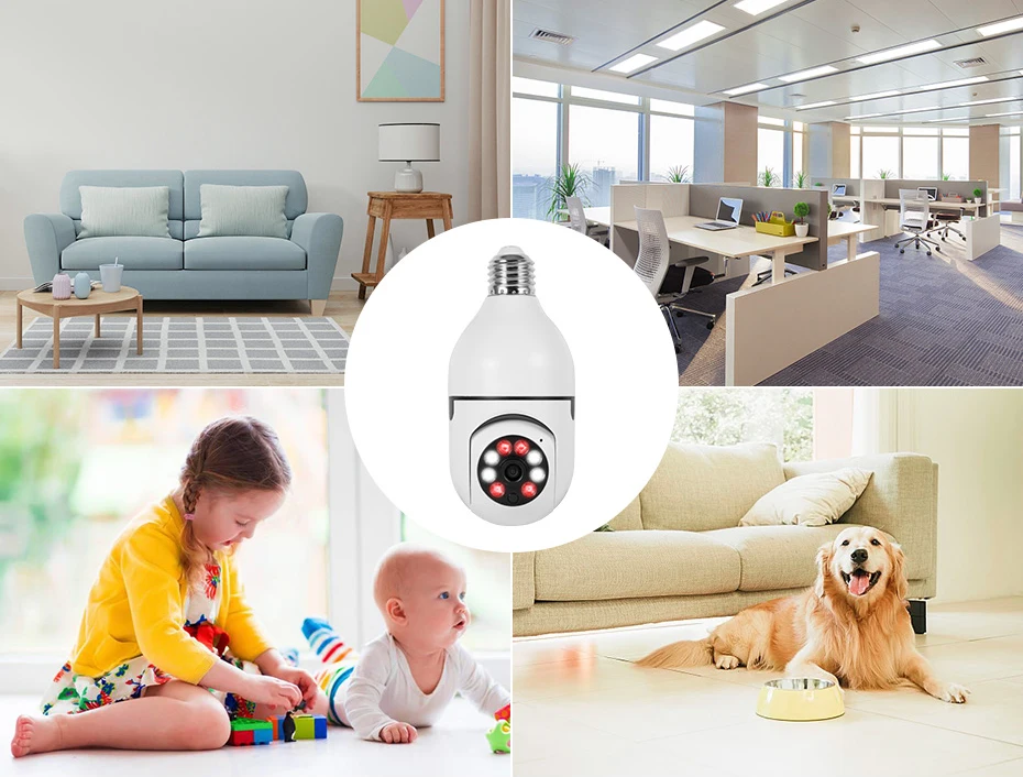 HONTUSEC YI IOT 5G 2.4G 4MP Wifi Bulb Camera Color Night Vision Security Camera Two Way Audio Auto Tracking PTZ Baby Monitor HONTUSEC YI IOT 5G 2.4G 4MP Wifi Bulb Camera Color Night Vision Security Camera Two Way Audio Auto Tracking PTZ Baby Monitor