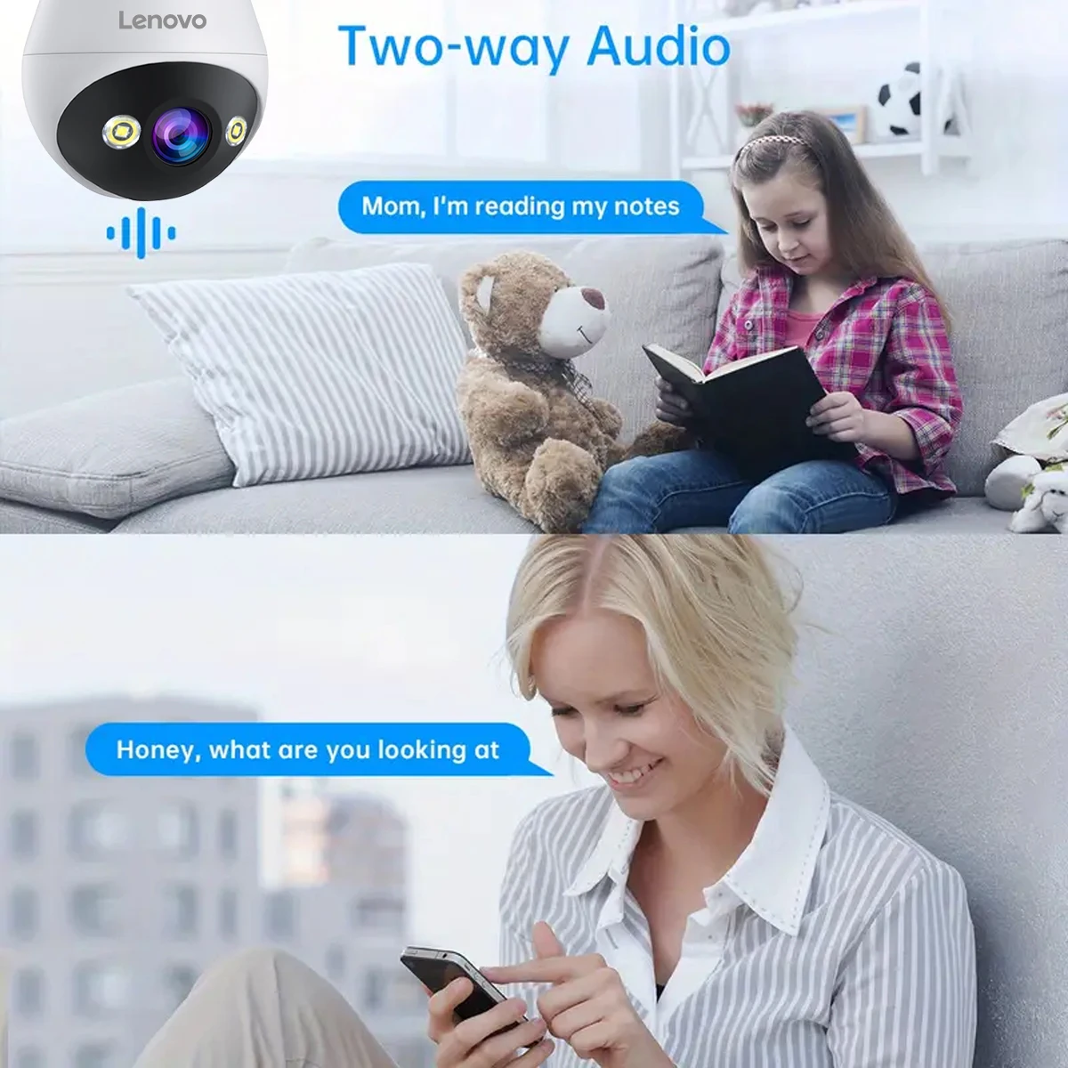 Lenovo 3MP WIFI E27 Bulb Security Camera Full Color Night Vision Two-Way Voice Intercom Smart Home Wireless Camera Lenovo 3MP WIFI E27 Bulb Security Camera Full Color Night Vision Two-Way Voice Intercom Smart Home Wireless Camera