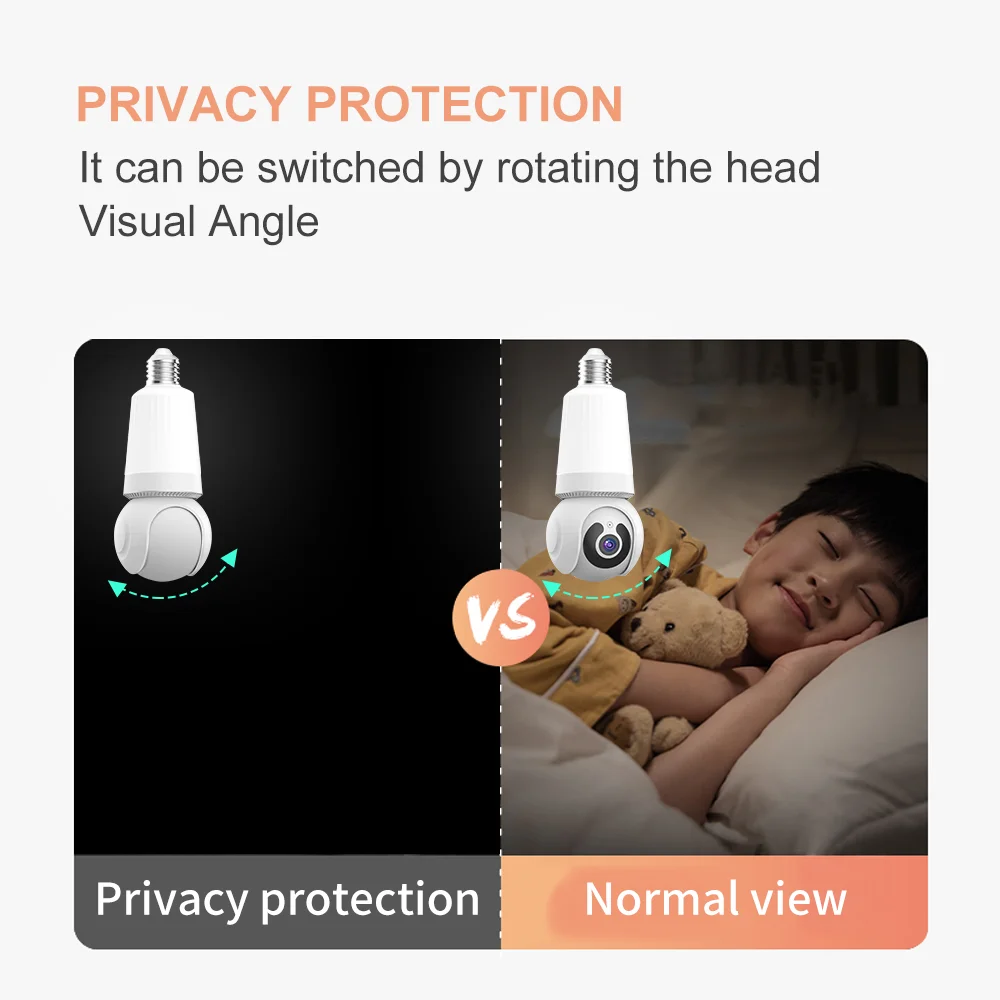 8MP E27 Bulb Camera Wifi Surveillance With LED Bulb CCTV PTZ AI Tracking Two-way Audio Night Vision 10X Zoom Wireless Cam 2 in 1 8MP E27 Bulb Camera Wifi Surveillance With LED Bulb CCTV PTZ AI Tracking Two-way Audio Night Vision 10X Zoom Wireless Cam 2 in 1