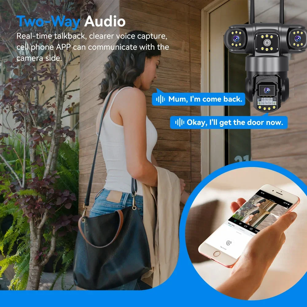 V380 Pro WiFi IP Camera Outdoor 12MP 6K Triple Lenses Triple Screens Security Video Monitor Night Vision Waterproof CCTV Cameras V380 Pro WiFi IP Camera Outdoor 12MP 6K Triple Lenses Triple Screens Security Video Monitor Night Vision Waterproof CCTV Cameras