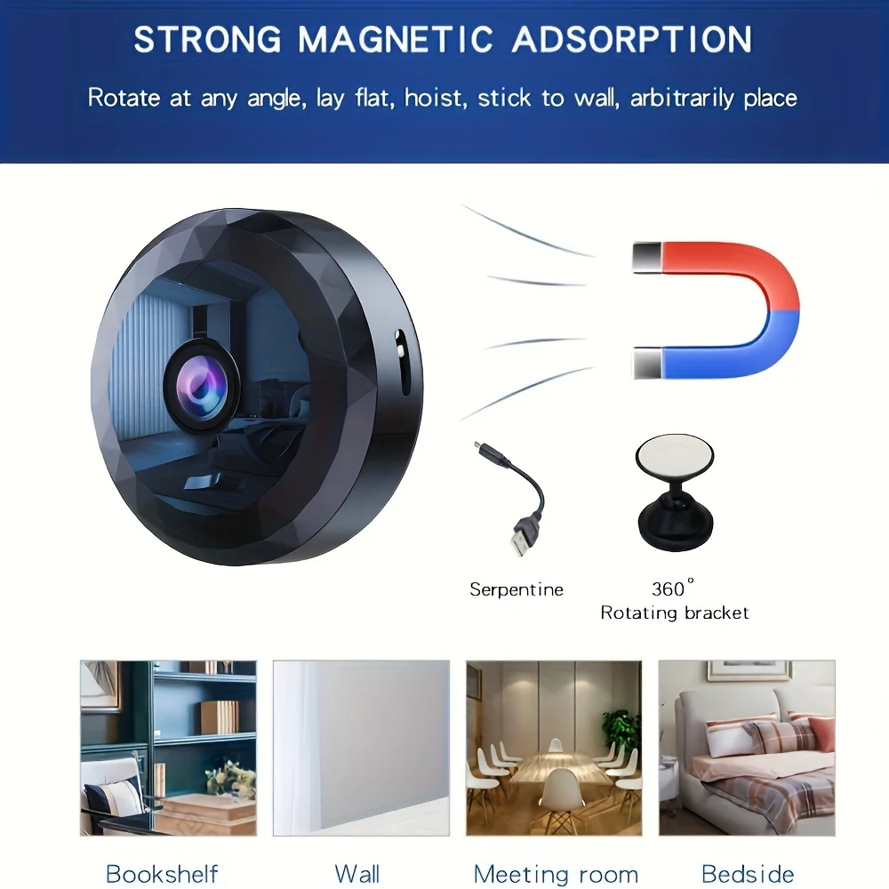 Xiaomi Wireless A11 Camera Mini WiFi Monitoring 1080P HD Video Security Camera Rechargeable Battery Motion Detection Camera New Xiaomi Wireless A11 Camera Mini WiFi Monitoring 1080P HD Video Security Camera Rechargeable Battery Motion Detection Camera New