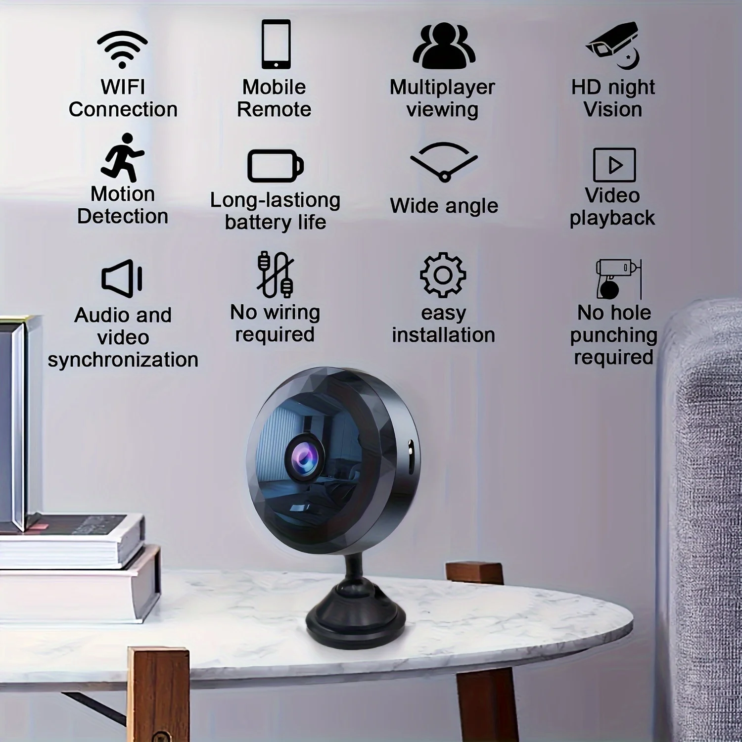 Xiaomi Wireless A11 Camera Mini WiFi Monitoring 1080P HD Video Security Camera Rechargeable Battery Motion Detection Camera New Xiaomi Wireless A11 Camera Mini WiFi Monitoring 1080P HD Video Security Camera Rechargeable Battery Motion Detection Camera New