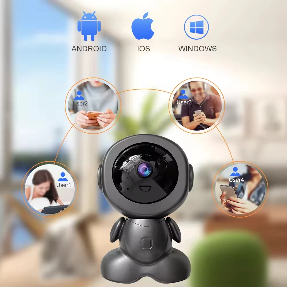 5MP Wireless WiFi Indoor Surveillance Camera Night Vision PTZ Two-way Voice Security Protection Smart Home Webcam Robot Camera 5MP Wireless WiFi Indoor Surveillance Camera Night Vision PTZ Two-way Voice Security Protection Smart Home Webcam Robot Camera
