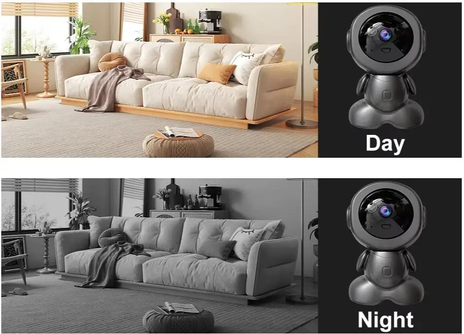5MP Wireless WiFi Indoor Surveillance Camera Night Vision PTZ Two-way Voice Security Protection Smart Home Webcam Robot Camera 5MP Wireless WiFi Indoor Surveillance Camera Night Vision PTZ Two-way Voice Security Protection Smart Home Webcam Robot Camera