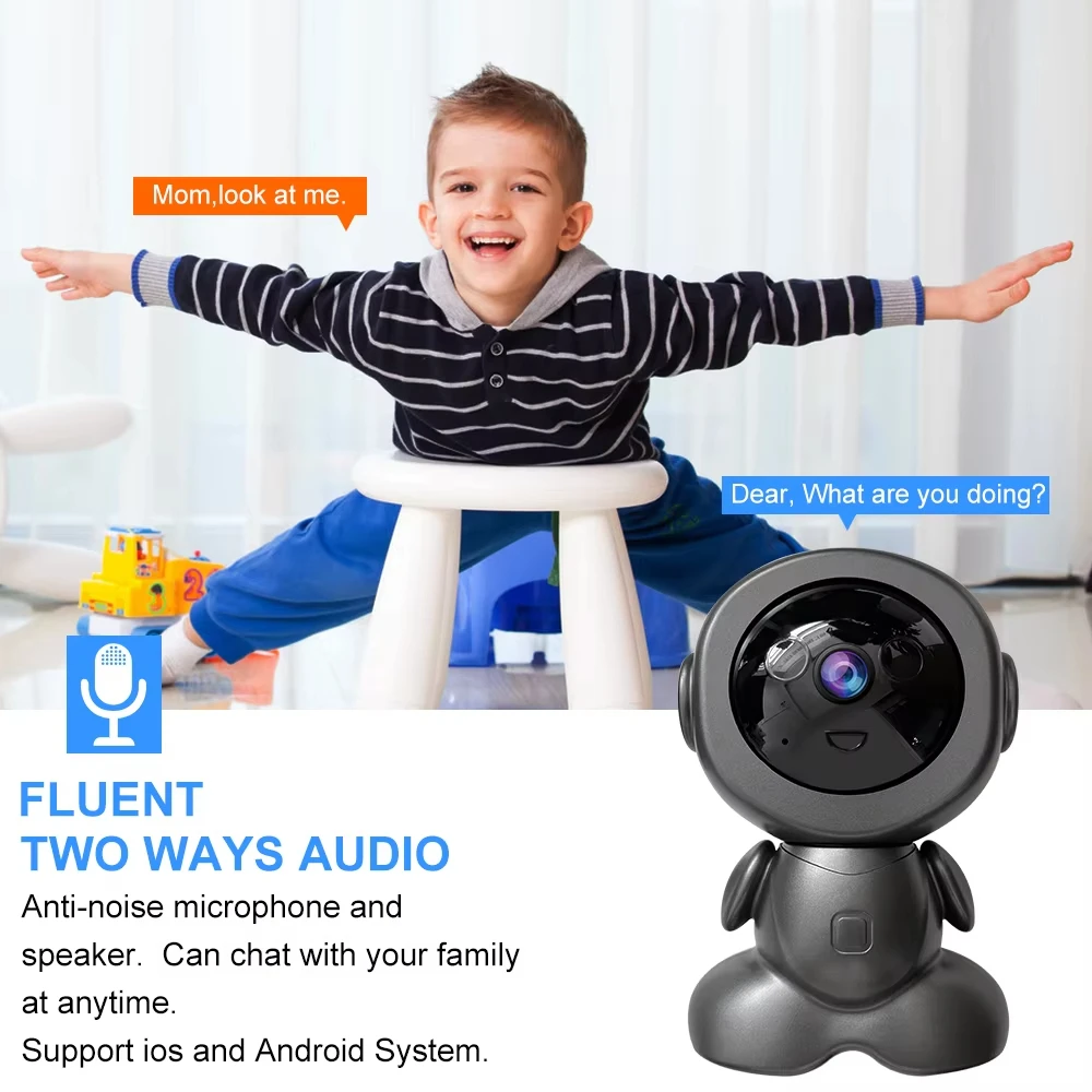 5MP Wireless WiFi Indoor Surveillance Camera Night Vision PTZ Two-way Voice Security Protection Smart Home Webcam Robot Camera 5MP Wireless WiFi Indoor Surveillance Camera Night Vision PTZ Two-way Voice Security Protection Smart Home Webcam Robot Camera