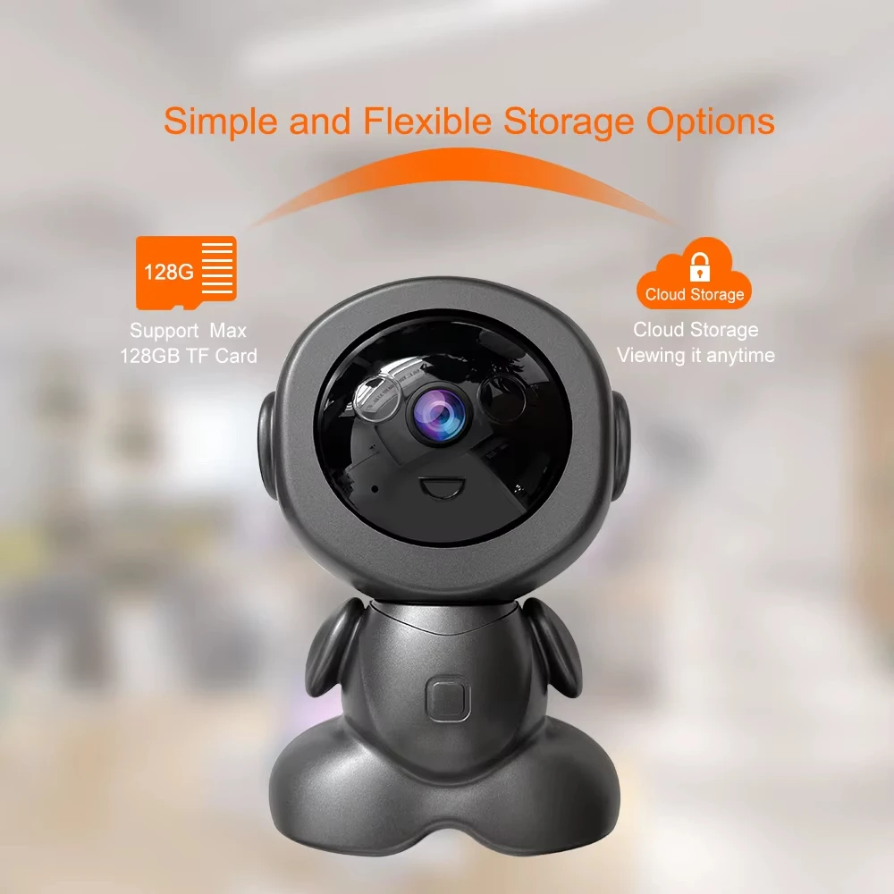 5MP Wireless WiFi Indoor Surveillance Camera Night Vision PTZ Two-way Voice Security Protection Smart Home Webcam Robot Camera 5MP Wireless WiFi Indoor Surveillance Camera Night Vision PTZ Two-way Voice Security Protection Smart Home Webcam Robot Camera