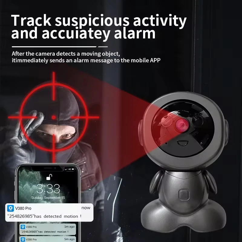 5MP Wireless WiFi Indoor Surveillance Camera Night Vision PTZ Two-way Voice Security Protection Smart Home Webcam Robot Camera 5MP Wireless WiFi Indoor Surveillance Camera Night Vision PTZ Two-way Voice Security Protection Smart Home Webcam Robot Camera