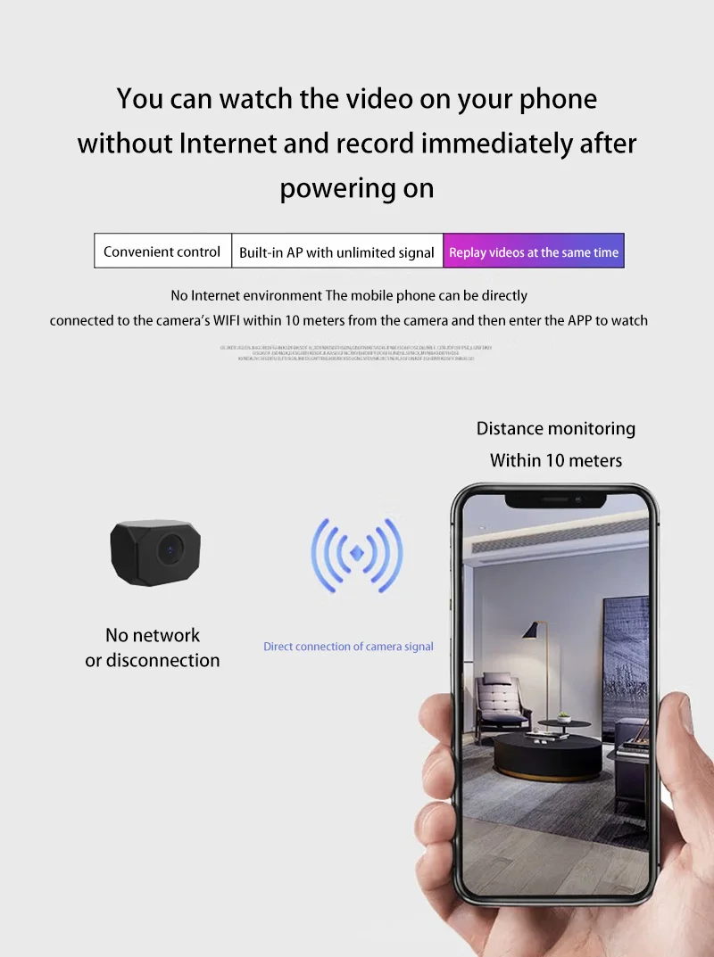 Xiaomi 1080P HD Mini Camera Wireless WiFi IP/APRemote Monitoring Baby Monitor Home Monitoring Lightweight Portable Mini Camera Xiaomi 1080P HD Mini Camera Wireless WiFi IP/APRemote Monitoring Baby Monitor Home Monitoring Lightweight Portable Mini Camera